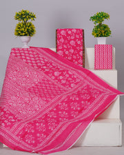 Hand Printed Cotton Unstitched Suits for Women - Traditional Indian Clothing